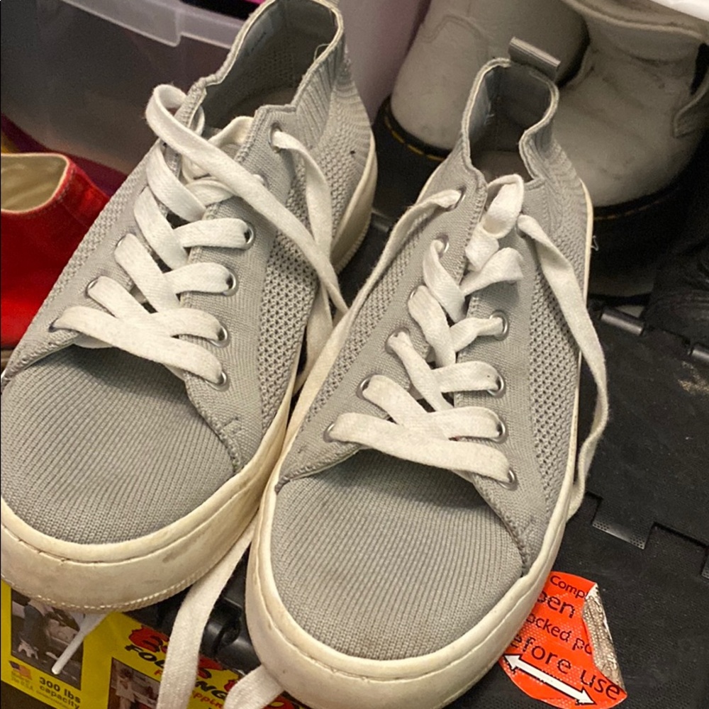 Steve Madden silver platform shoes!